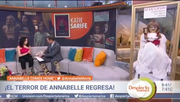 El terrorífico hecho paranormal que ocurrió EN VIVO durante entrevista con la protagonista de Anabelle (+VIDEO)