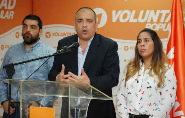 Dirigentes de Voluntad Popular. Nota de prensa. 