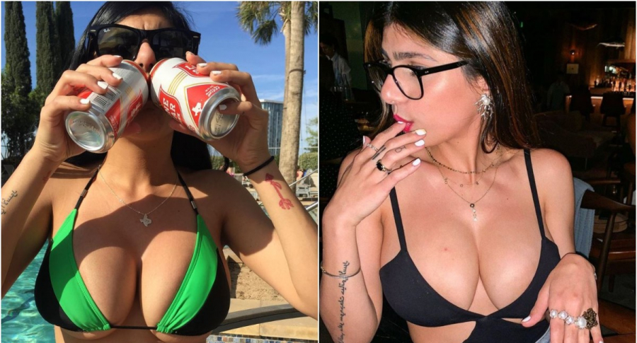 ¡Sin asco! Mia Khalifa demostró sus habilidades con la garganta (VIDEO)