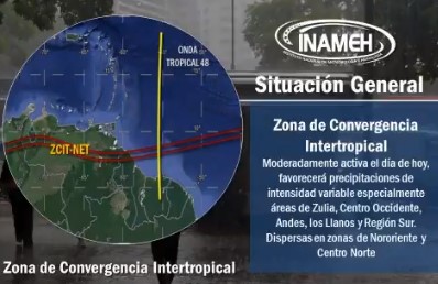 El estado del tiempo en Venezuela este jueves #26Sep, según el Inameh