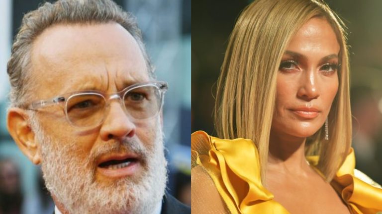 ¡Escándalo! Tom Hanks se limpió la mejilla luego de saludar a Jennifer Lopez (VIDEO)