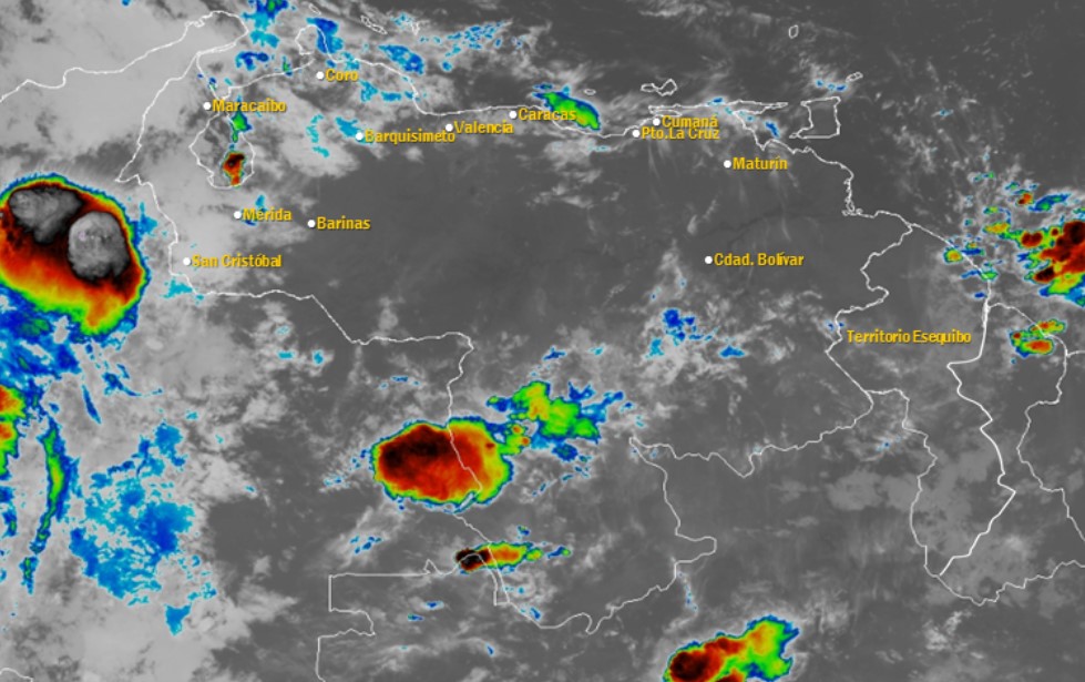 El estado del tiempo en Venezuela este domingo #13Oct, según el Inameh