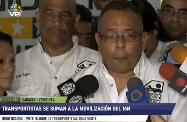 Transportistas anuncian su respaldo a Guaidó en marcha del #16Nov que marca presión a Maduro