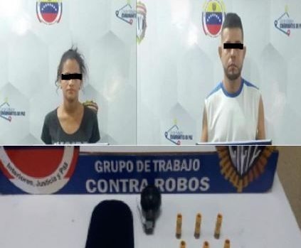 Cicpc Maracaibo detuvo a “parejita del mal” que robaba casas