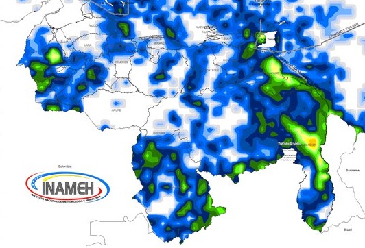 El estado del tiempo en Venezuela este lunes #16Dic, según el Inameh