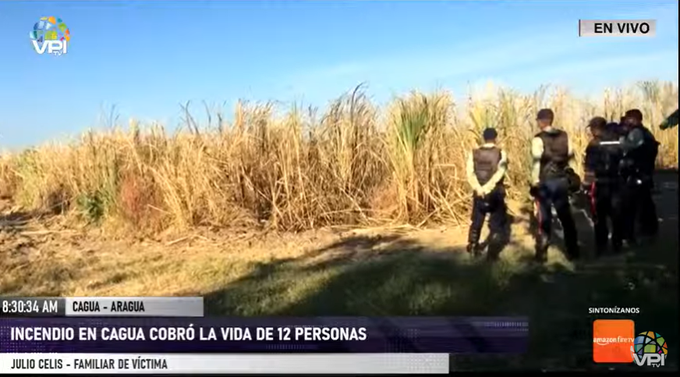 Vecinos relatan lo sucedido durante el incendio de un cañaveral en Cagua #24Ene