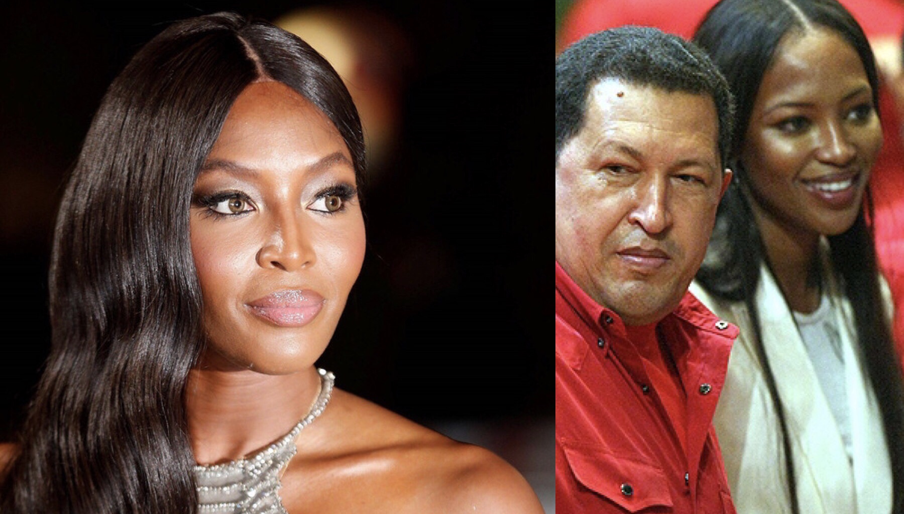 FOTO HOT: Naomi Campbell, la modelo favorita de Chávez, se lo quitó todo