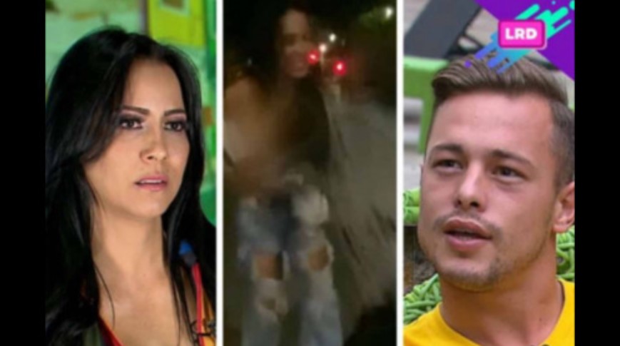 Futbolista dejó sin ropa a una modelo durante pelea afuera de un bar (+Video)