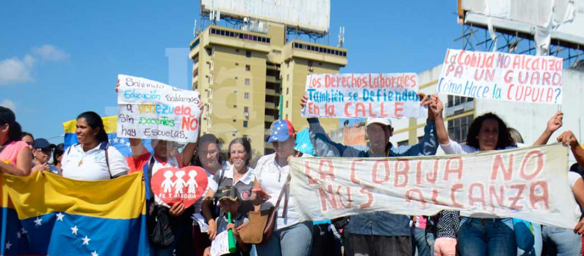 Docentes de Lara seguirán luchando por sus derechos