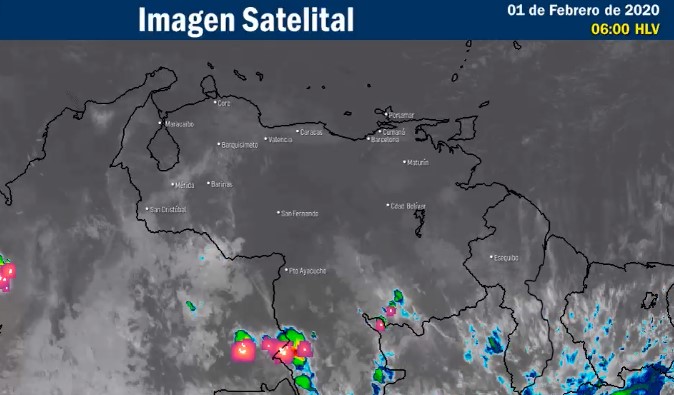 El estado del tiempo en Venezuela este sábado #1Feb, según el Inameh