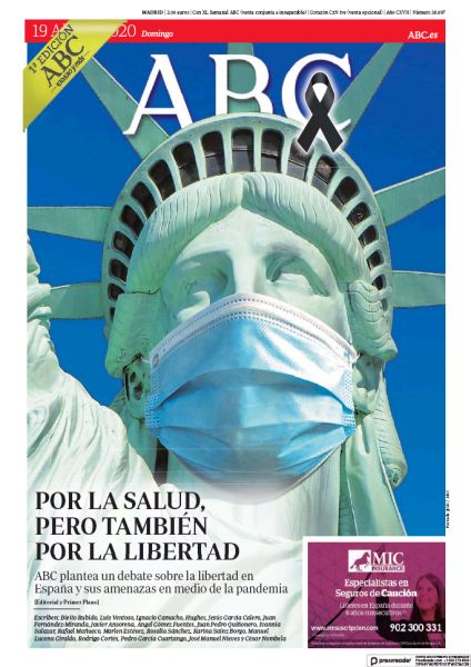 Portadas de la prensa internacional de este domingo 19 de abril de 2020