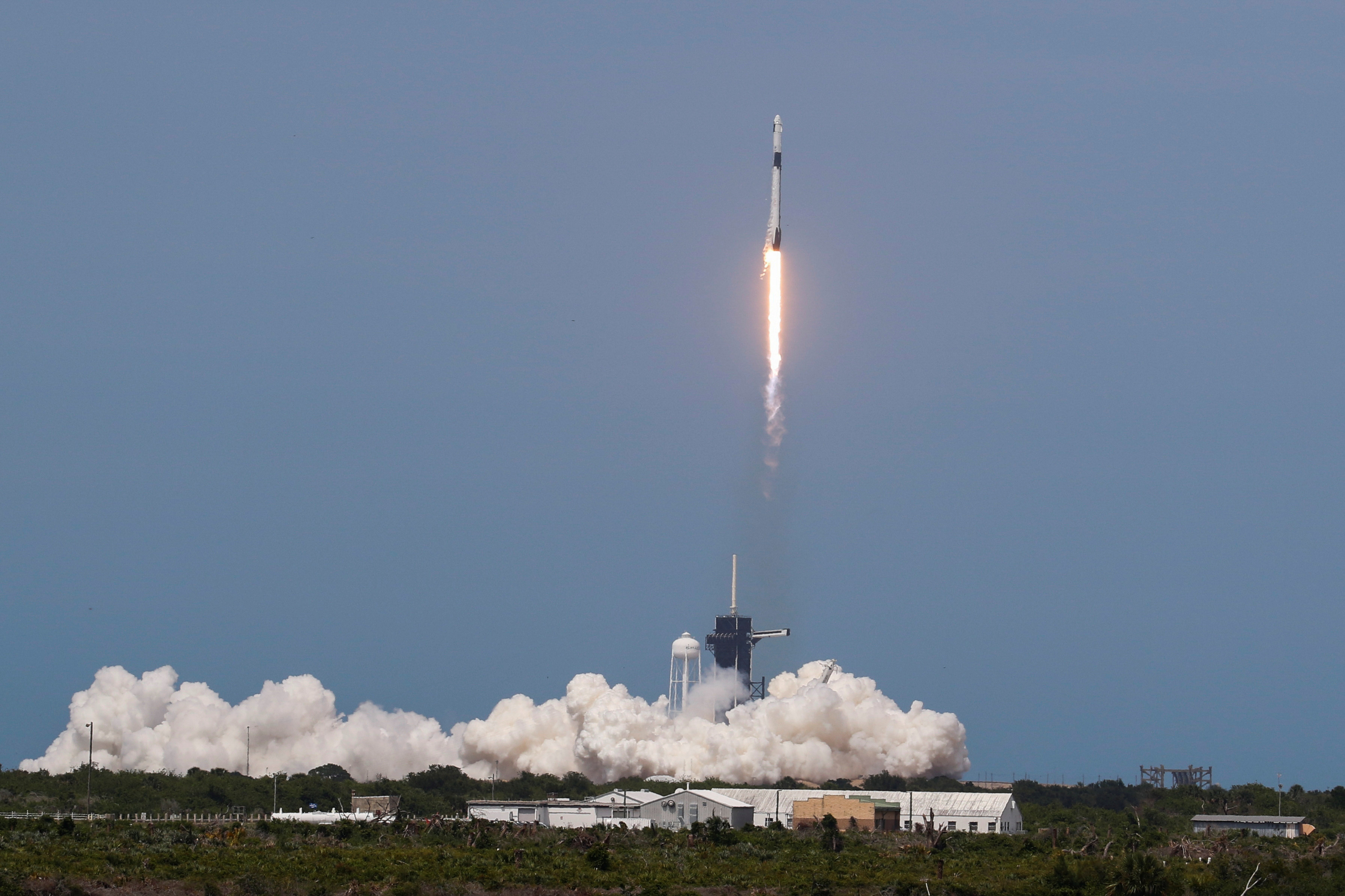 EN VIDEO: El momento del despegue de los astronautas a bordo del SpaceX