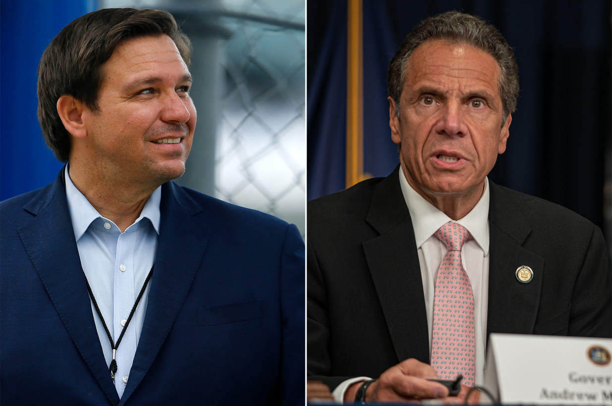 DeSantis investiga a Cuomo por considerar poner en cuarentena a floridianos