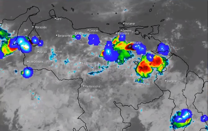 El estado del tiempo en Venezuela este miércoles #19Ago, según el Inameh