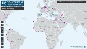 El mapa interactivo que muestra los vínculos terroristas de Hezbollah en América Latina y el resto del mundo