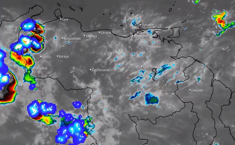 El estado del tiempo en Venezuela este martes #18May, según el Inameh