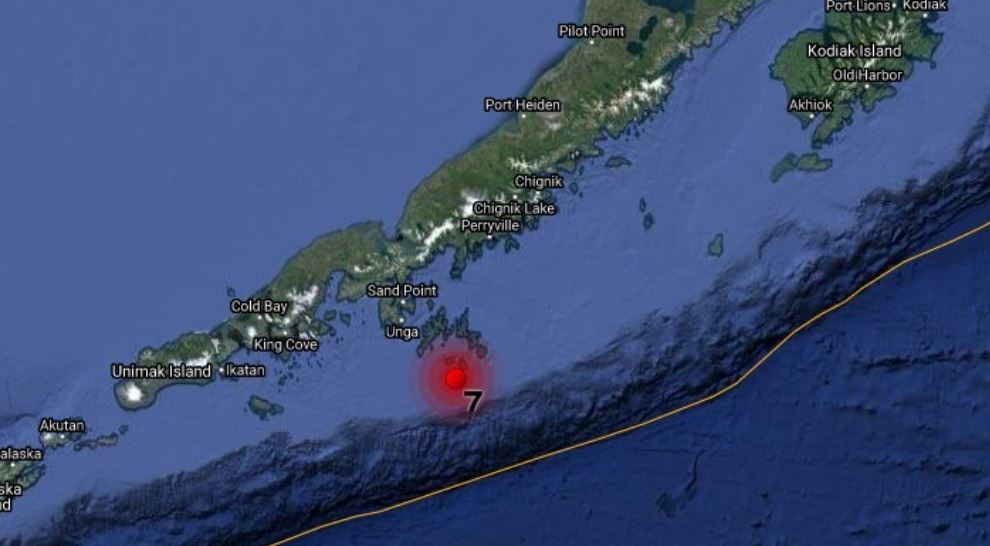 Emitieron alerta de tsunami en Alaska tras un terremoto de magnitud 7,4