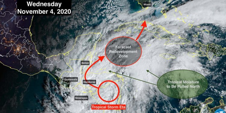 ¡Alerta! Tormenta Eta podría afectar el sur de Florida este fin de semana