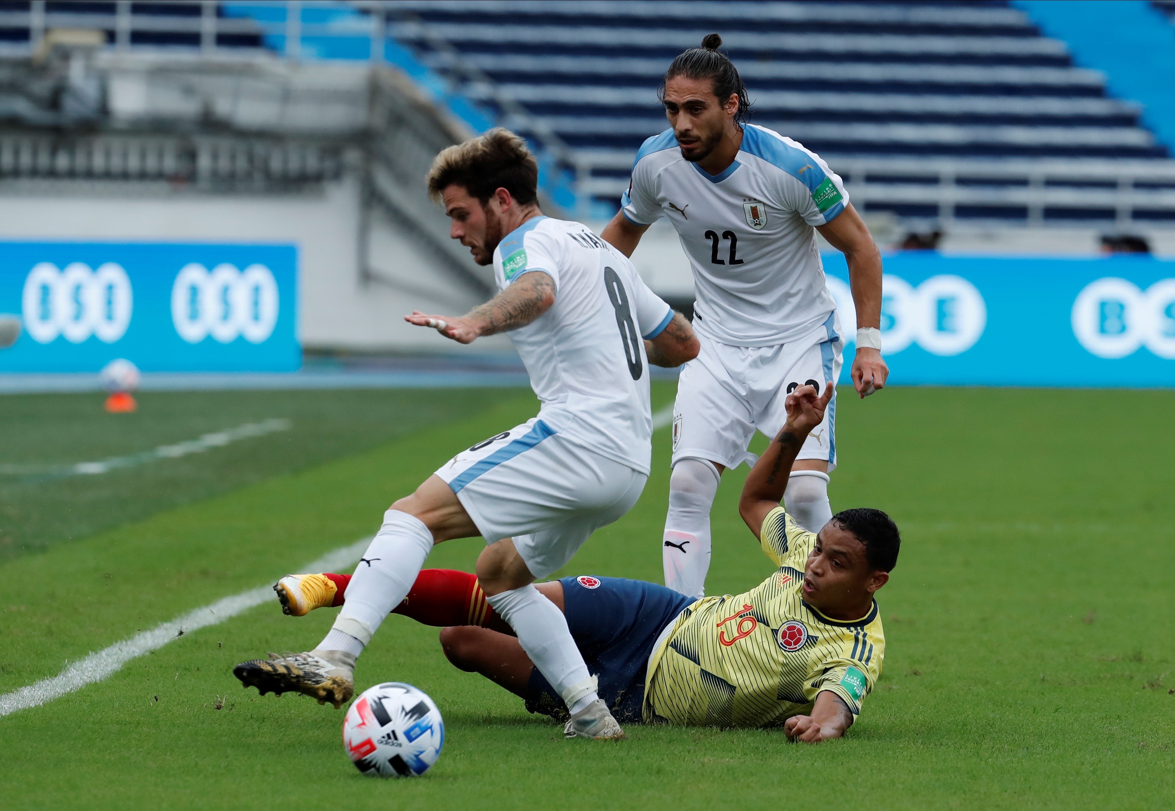 Uruguay anuló los ataques de Colombia y ganó por primera vez en Barranquilla