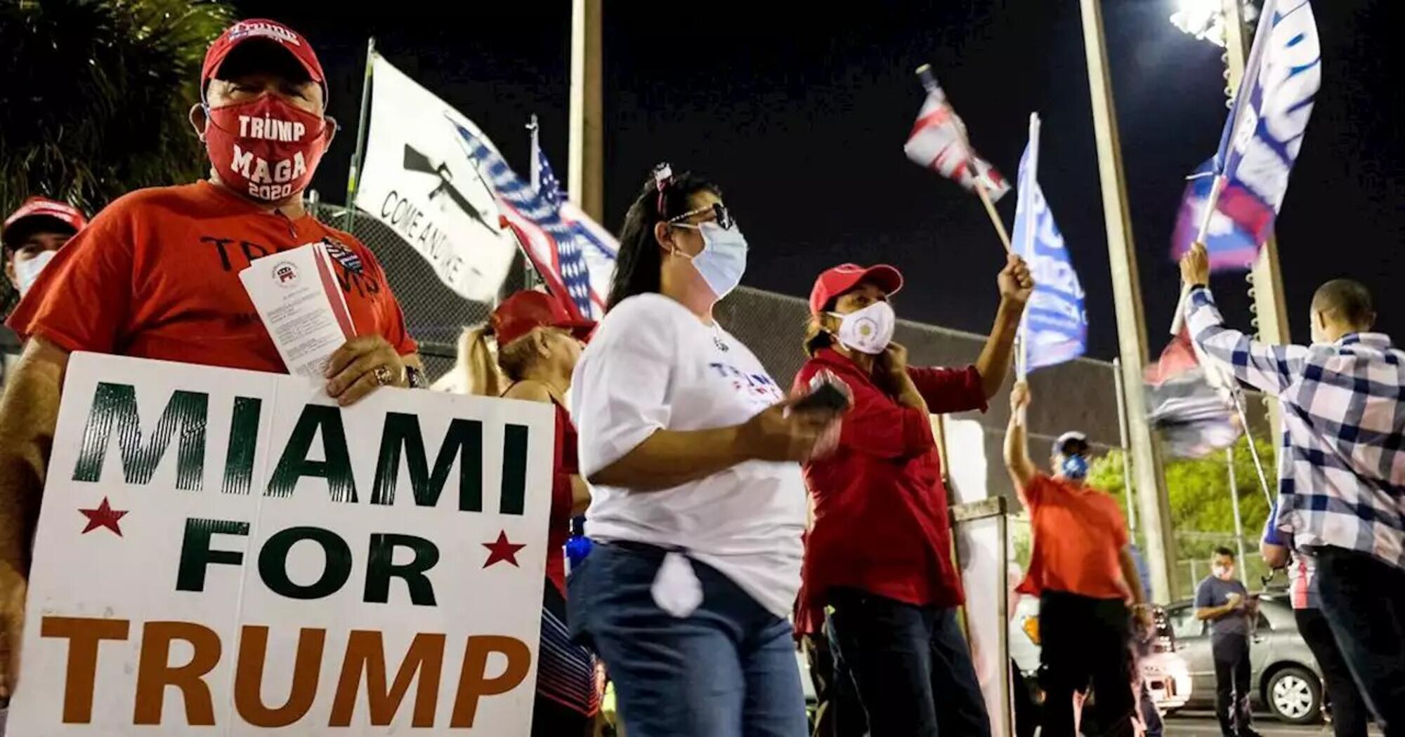 Trump cultivó el voto latino en Florida y cosechó sus frutos