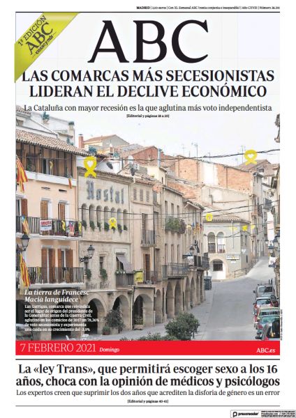 Portadas de la prensa internacional de este domingo 7 de febrero de 2021