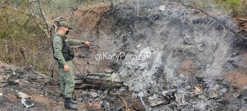 Narcoavioneta quedó completamente calcinada tras siniestrarse en Lara (FOTOS)