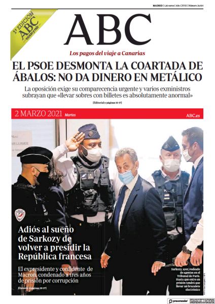 Portadas de la prensa internacional de este martes 2 de marzo de 2021