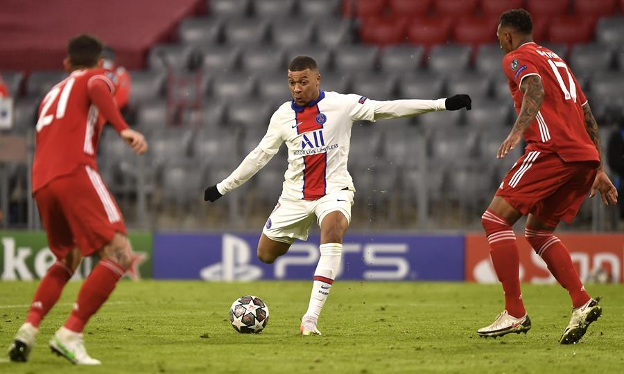 Mbappé, Neymar y Keylor guiaron victoria épica del PSG ante Bayern Múnich