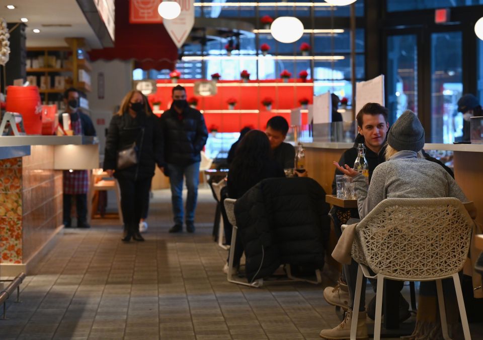 Aumentó el 75% de capacidad en restaurantes de la ciudad de Nueva York