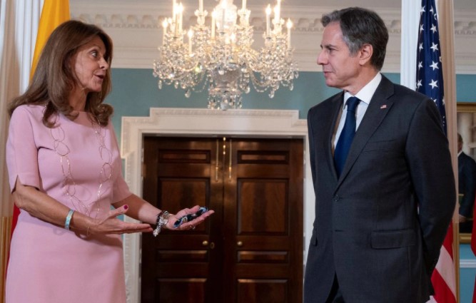 Blinken tras reunirse con vicepresidenta de Colombia: Nuestra asociación es absolutamente vital
