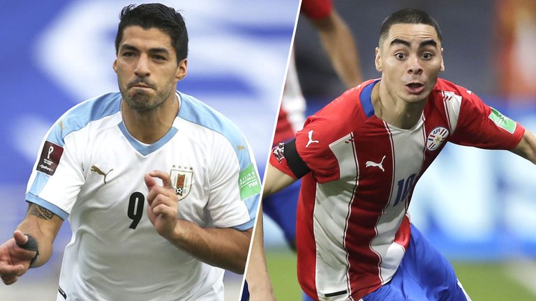 Uruguay y Paraguay se miden en un duelo de rivales directos en las eliminatorias Sudamericanas