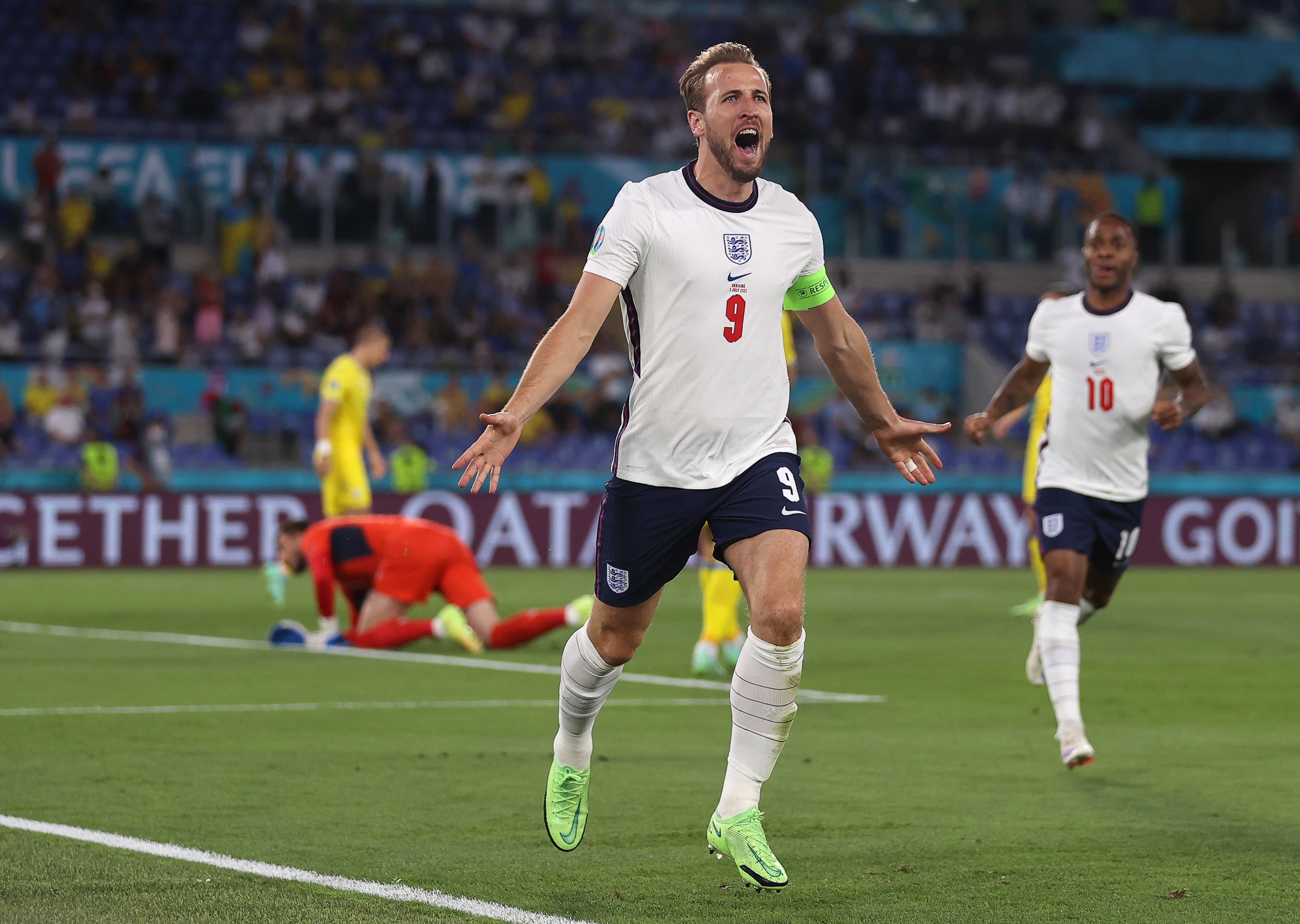 Inglaterra goleó a Ucrania con doblete de Kane para acceder a semifinales
