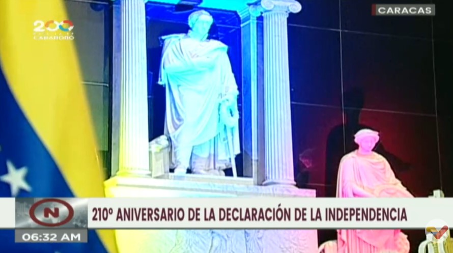 Con izada de la bandera nacional se conmemora el Día de la Independencia de Venezuela #5Jul