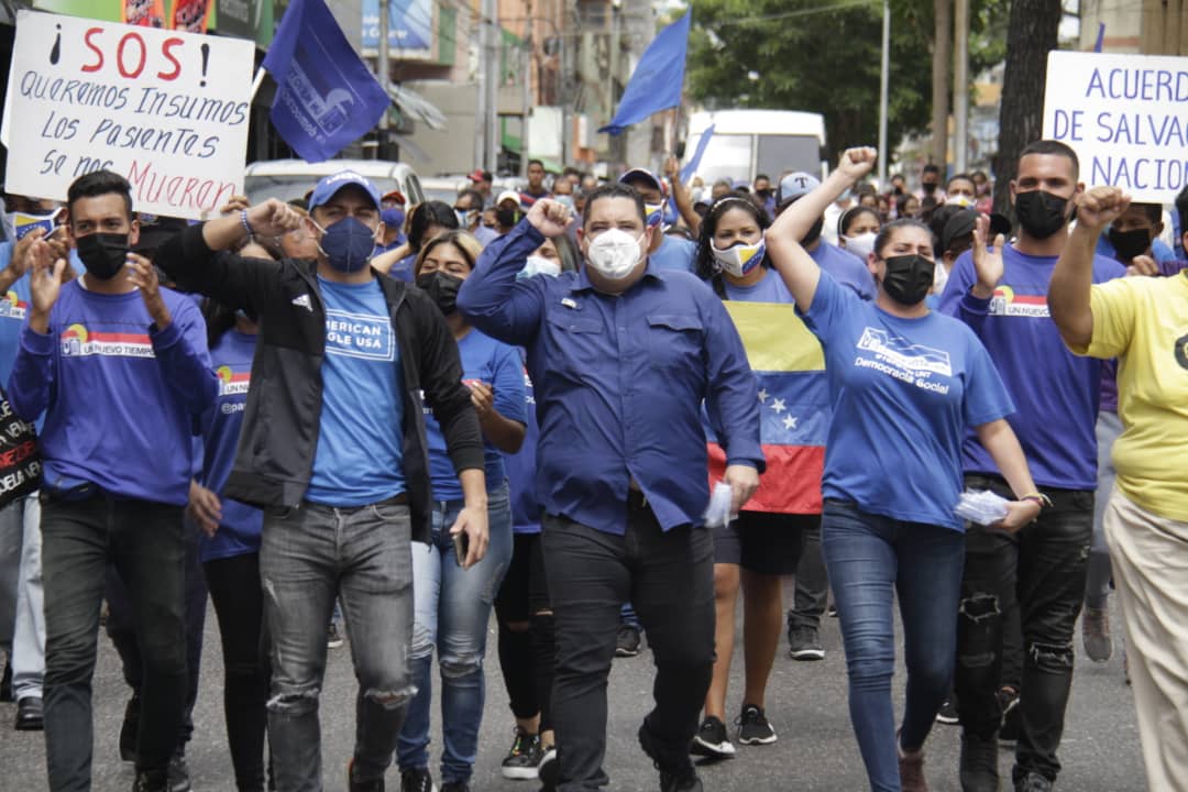 UNT marchó en Maturín a favor del Acuerdo de Salvación Nacional