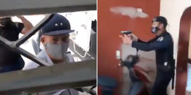 “Le dieron un tiro a mi marido”: El aterrador momento en que la policía cubana irrumpe en una vivienda (VIDEO)