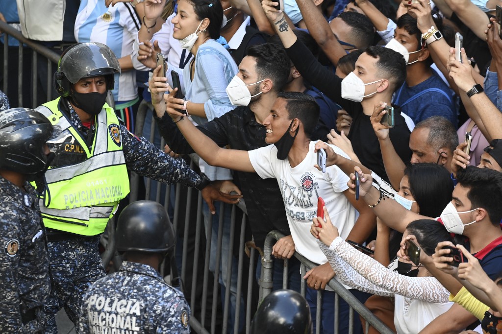 Leo Messi desató pasiones en Caracas… y también polémicas en redes sociales (FOTOS)