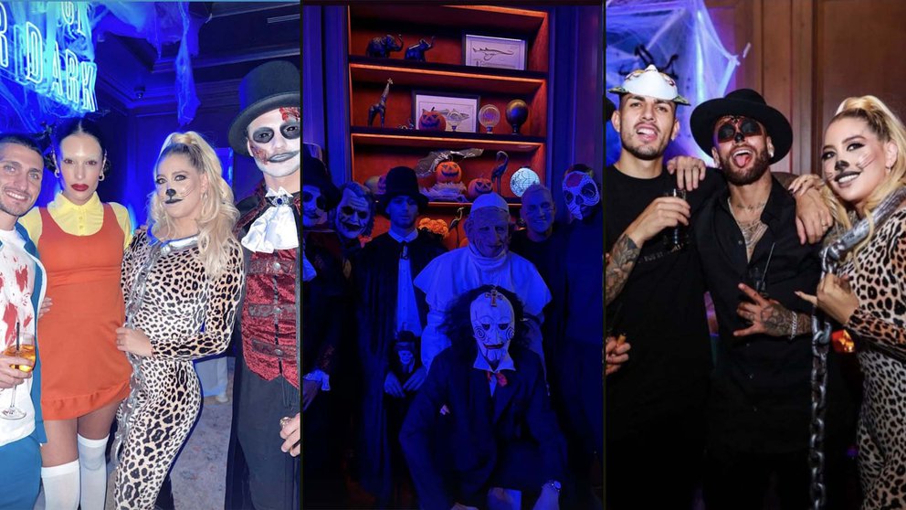 Máscaras y sorprendentes maquillajes: Las mejores FOTOS de los jugadores del PSG en su festejo de Halloween