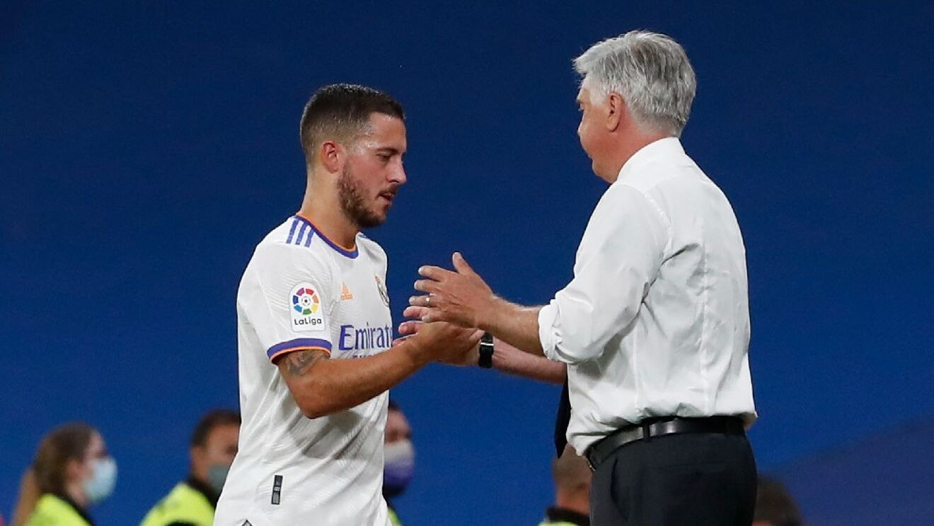 Eden Hazard “no está contento” por su falta de minutos en el Real Madrid, revela Carlo Ancelotti