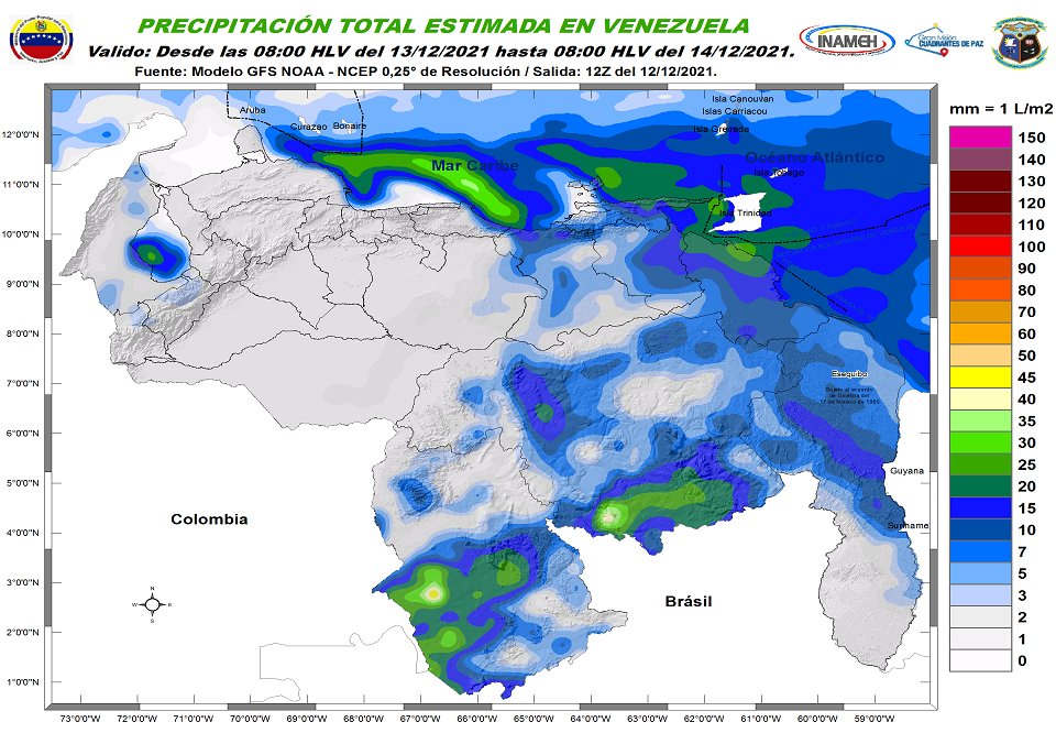 Zonas nubladas y descargas eléctricas: el pronóstico de Inameh para este #13Dic