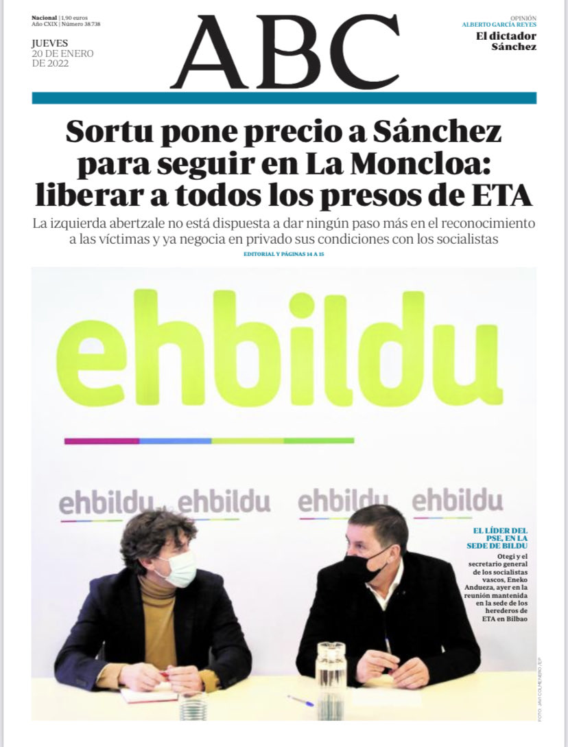 Portadas de la prensa internacional de este jueves 20 de enero de 2022