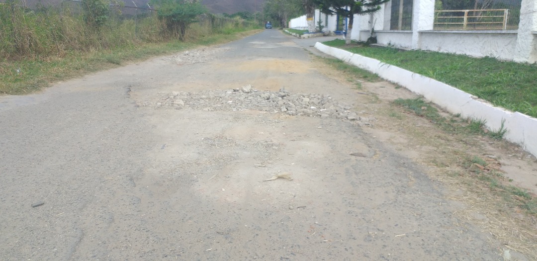 Llena de huecos y maleza se encuentra la vía a Tierra Blanca del municipio Bejuma (FOTOS)