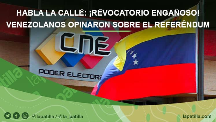 Habla la calle: ¡Revocatorio engañoso! Venezolanos opinaron sobre el referéndum (Video)