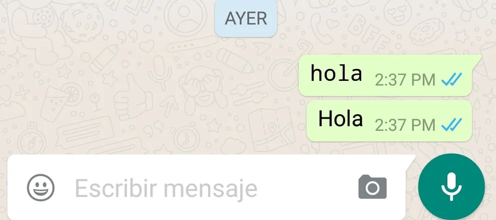 Cómo cambiar el tipo de letra en sus mensajes de Whatsapp