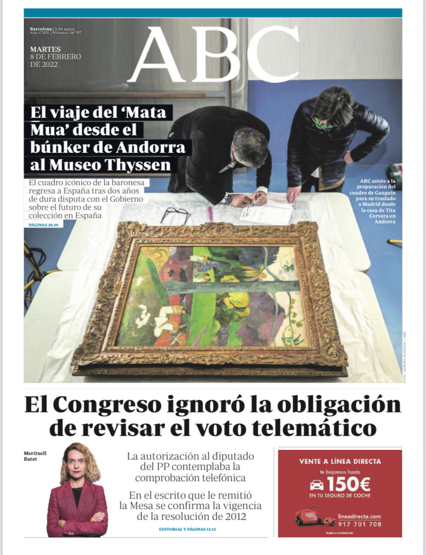 Portadas de la prensa internacional de este martes 8 de febrero de 2022