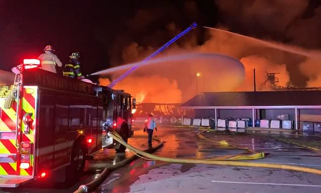 Temor en Carolina del Norte: Residentes son desalojados por incendio en planta de fertilizantes