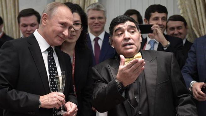 AUDIO del día que Maradona insultó gravemente a “re Putin” y rechazó una cita con él