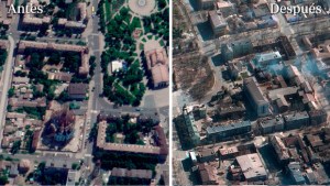 El antes y el después de las ciudades de Ucrania asediadas por las tropas de Putin (FOTOS)