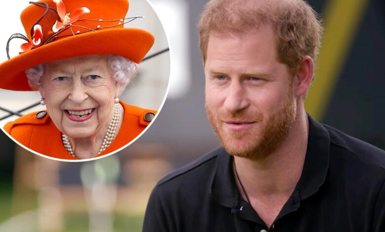 El príncipe Harry dice que su abuela la reina Isabel II está en buena forma y verla fue genial