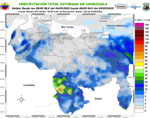Inameh prevé nubosidad y lluvias aisladas en algunas zonas de Venezuela este #4May