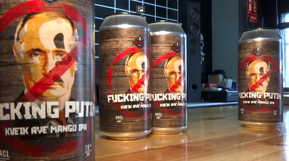 “Fucking Putin”, la cerveza española que protesta contra la invasión rusa (VIDEO)